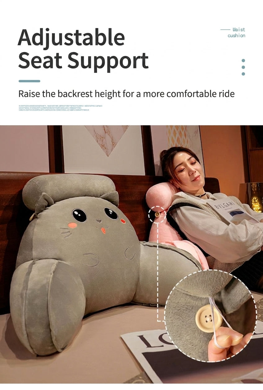 Bedside soft bag large backrest waist cushion dormitory bed backrest cushion office pillow tatami sofa pillow