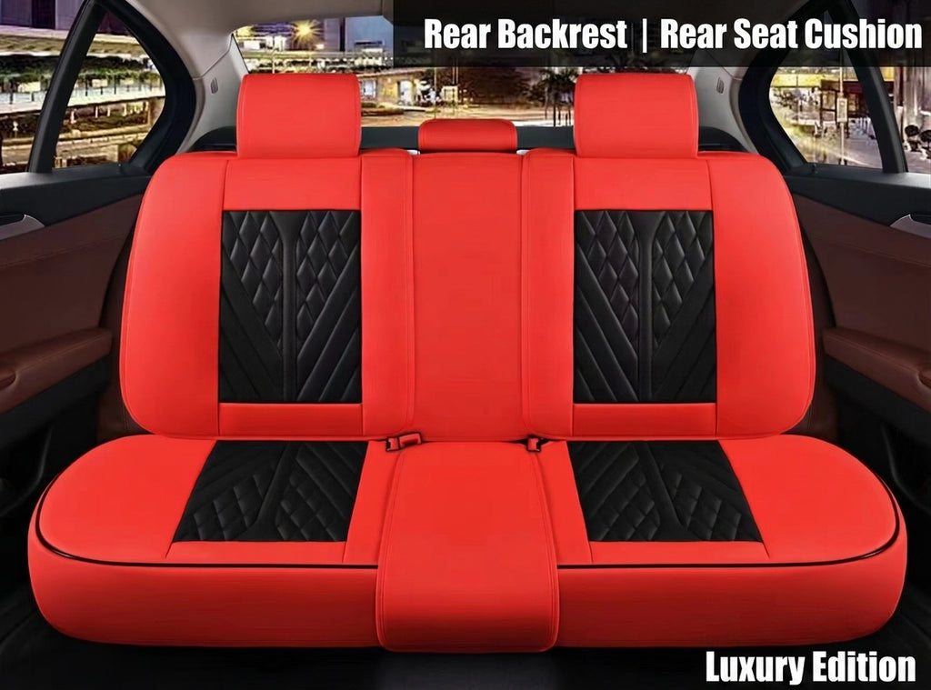Car seat cushion Nappa leather breathable all-season universal seat cover, full-coverage high-end seat cushion car seat protective cover