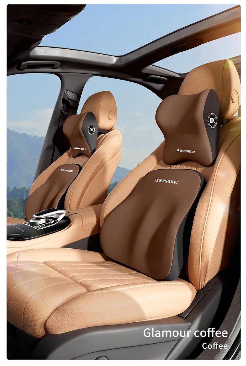 Car headrest, lumbar support, high-quality neck pillow, special pillow in the car, lumbar support, seat backrest, car supplies