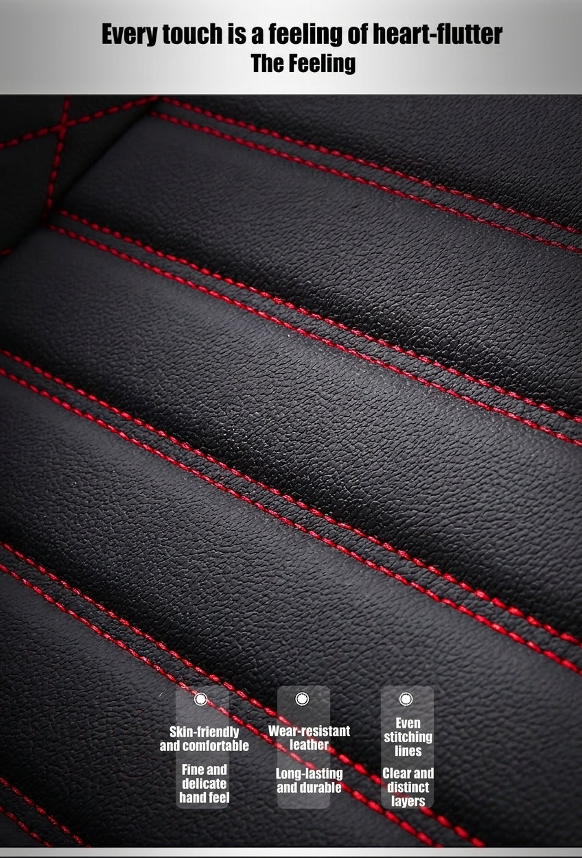 New all-season universal cartoon car seat cushion wholesale, premium feel, full leather, full coverage for small passenger car seat cushions