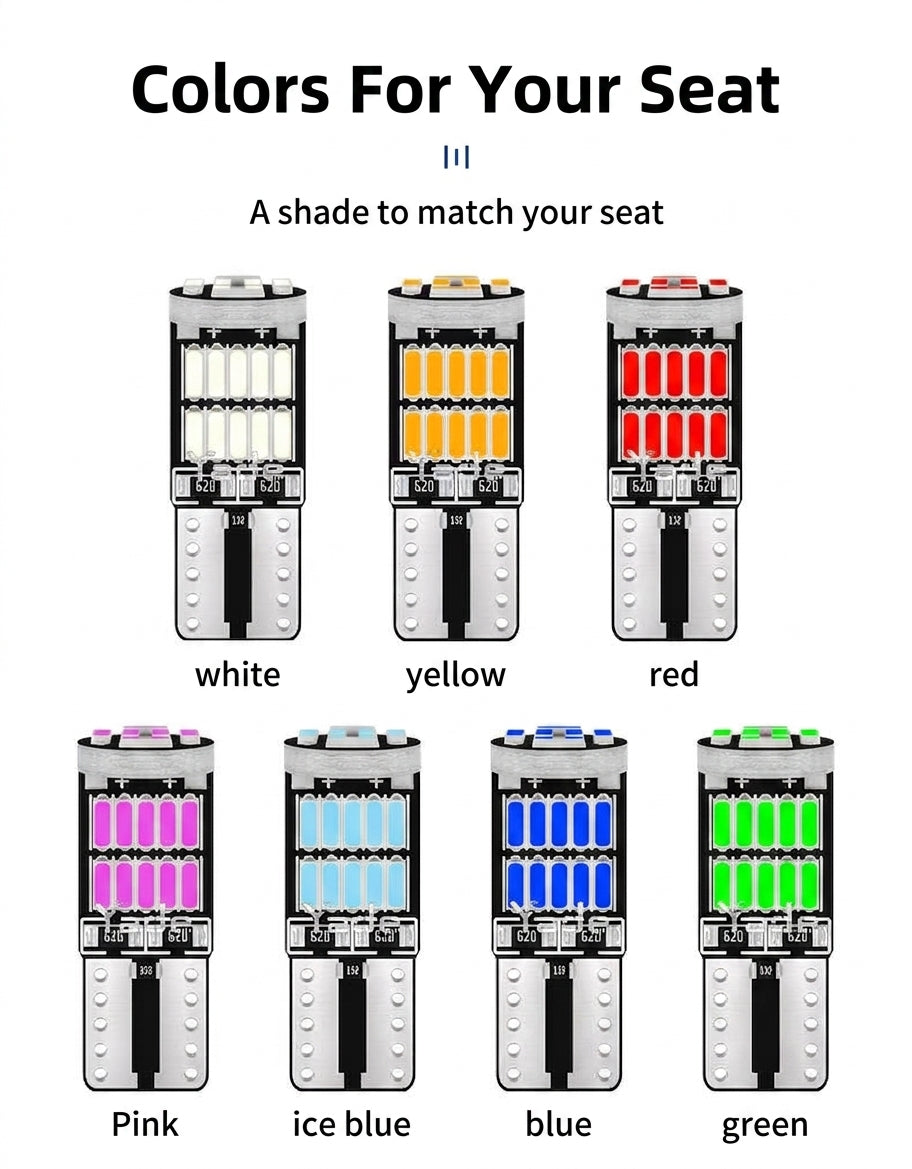 Yade Automotive LED Indicator Light T10 4014 26SMD Decoding Bright Bright Lamp W5W Reading Light License Plate Light