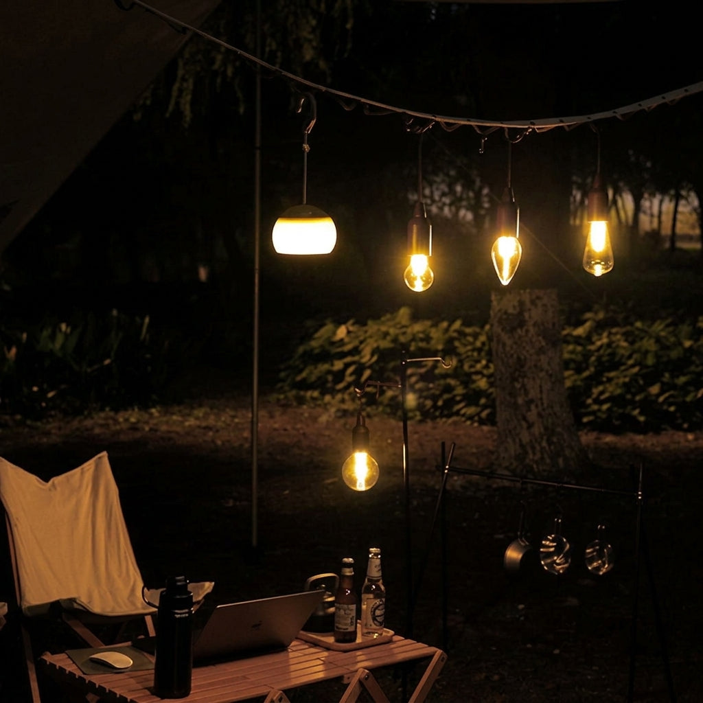Camping & Outdoor Ambient Lamp with Solar Charging