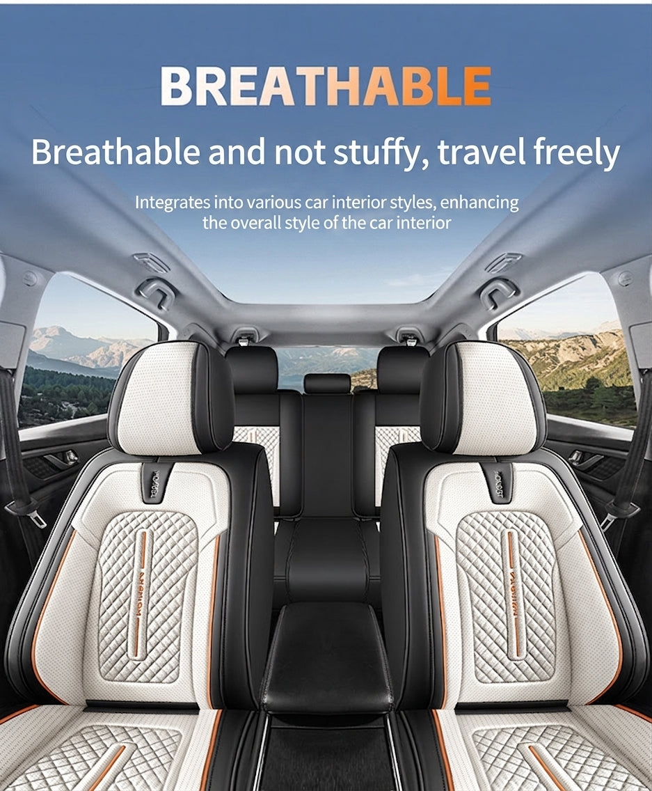 New car seat cushions fully covered, all-season universal seat covers, all five seats, full leather, high-quality seat covers sold directly from the manufacturer