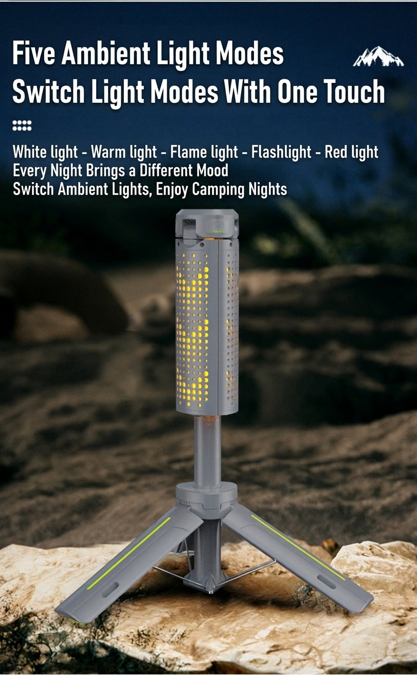 Camping Light with Telescopic Stand - Retractable