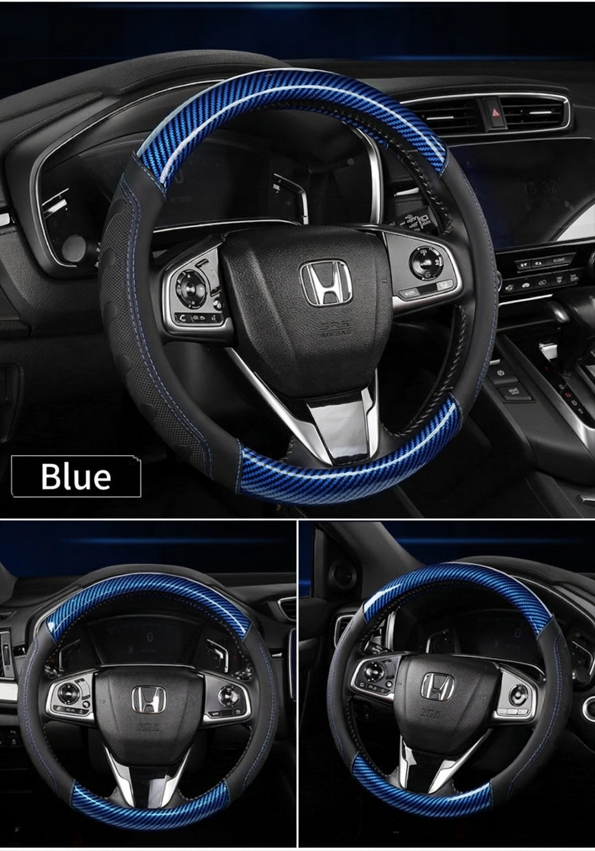 [Carbon Fiber] Car Steering Wheel Handle Sleeve, All-Season Universal, Non-slip, Wear-Resistant, Breathable New Model Dropshipping