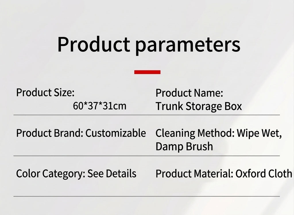 Cross-border car storage box trunk storage box oxford cloth storage box large capacity foldable spot wholesale