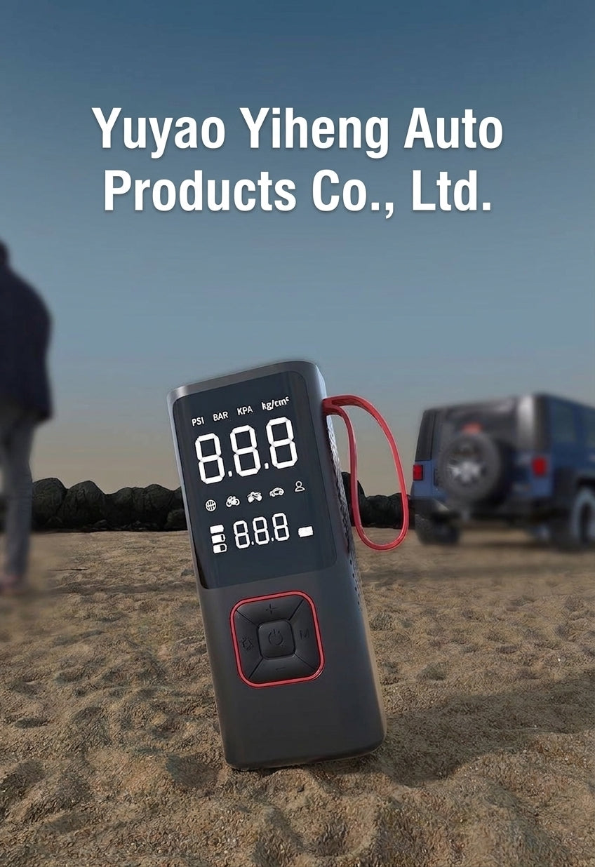 Car Inflator Pump Outdoor Convenient Car Wireless Inflator Pump Digital Tire Pressure Car Tire Electric Pump