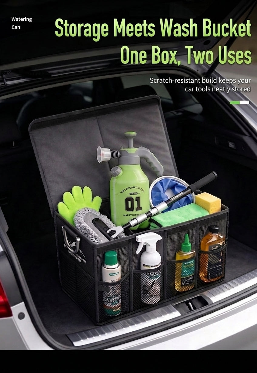 Green Forest Car Wash Tool Complete Set, Household Mop, Car Cleaning Tool, Self-Service Car Brushing Supplies Without Damage