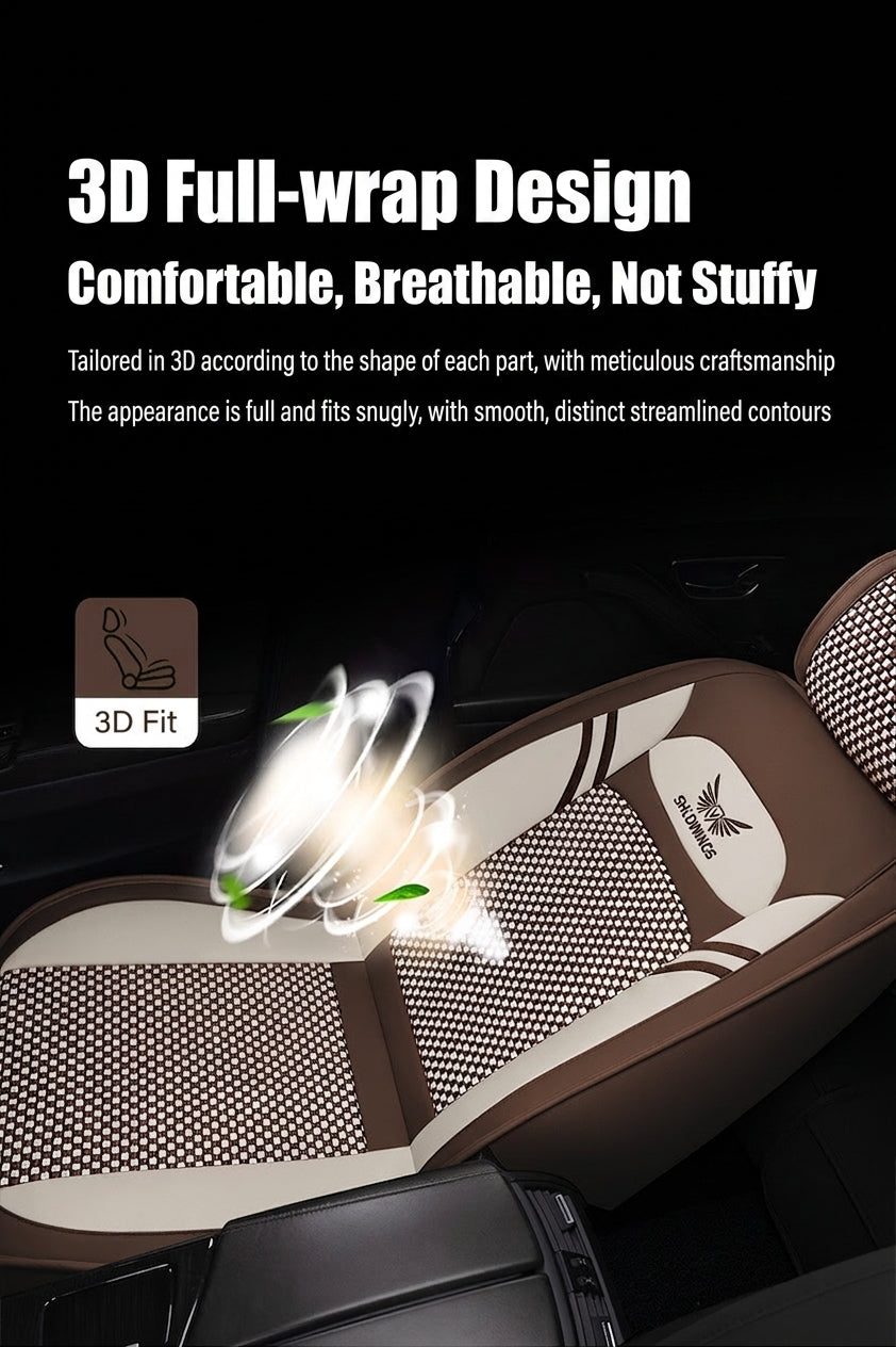 Full-coverage car seat covers for Napa leather car seat cushions, five-seat universal Ice Silk car seat cushions, all-season universal model wholesale