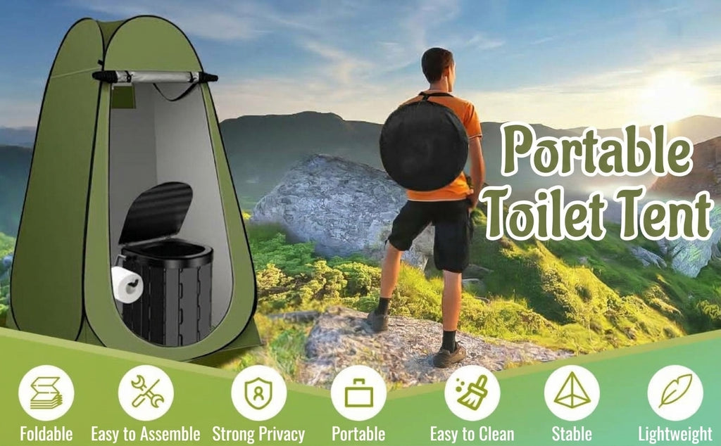 Fishing, shower, bathing artifact, outdoor camping, fishing, changing clothes, simple and portable, portable portable toilet, warm tent, toilet