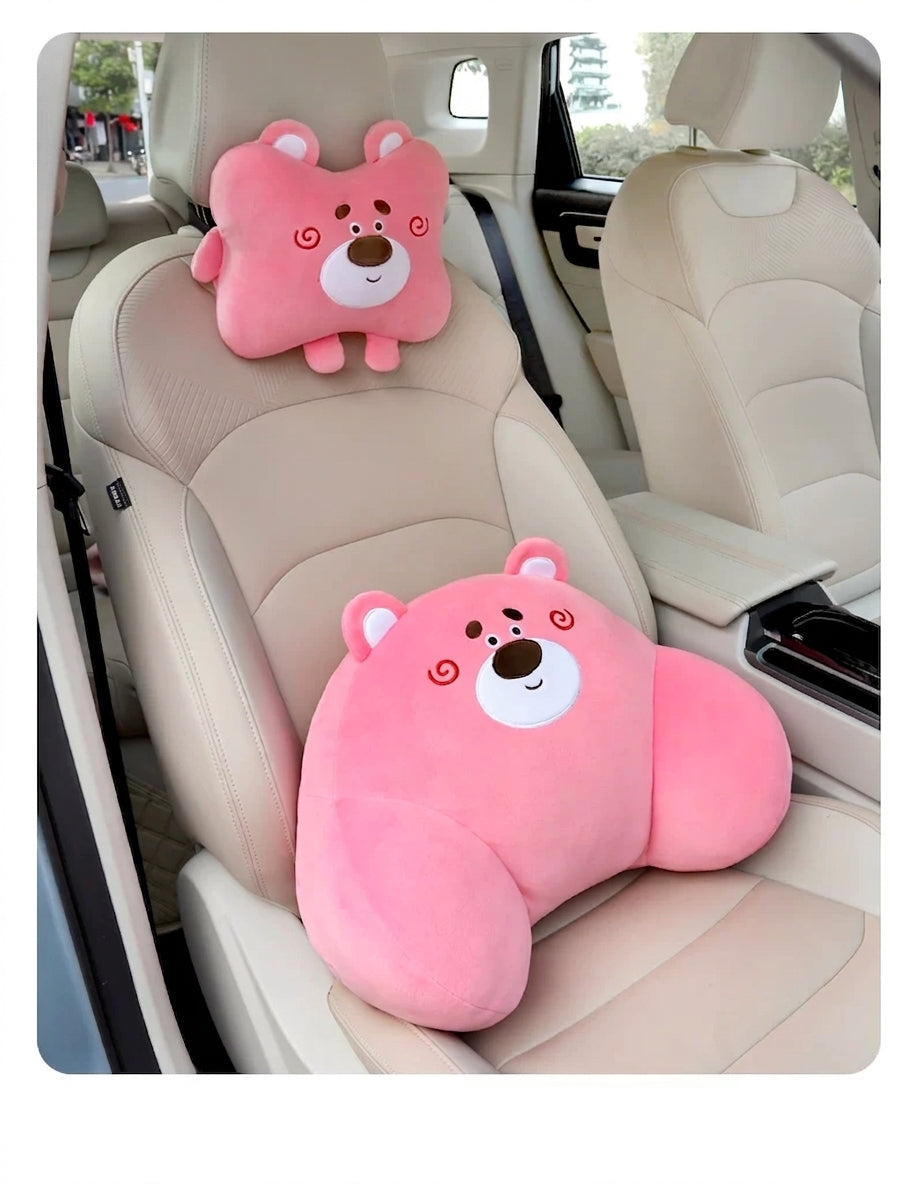 Car lumbar support, driver's seat backrest cushion, car headrest, lumbar support pad, internet-famous women's driving lumbar support tool