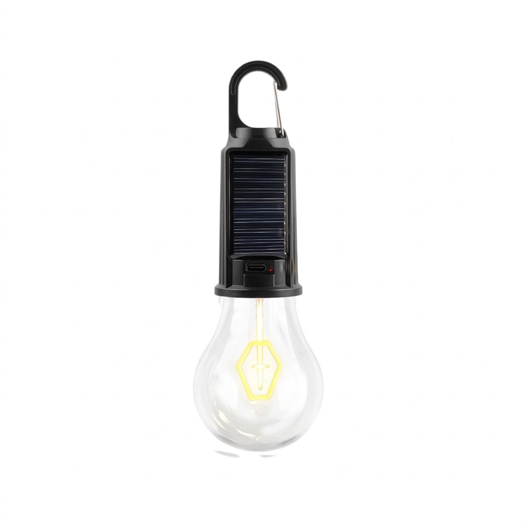 Solar Camping Light with Hook - Rechargeable