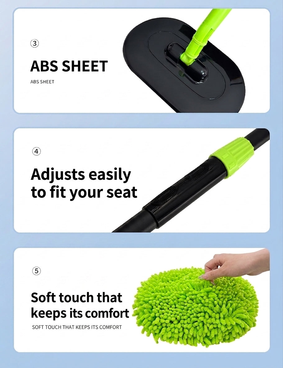 Car wash mop, car wash brush, car brush bristles, retractable long rod, retractable car wash brush cleaning tool