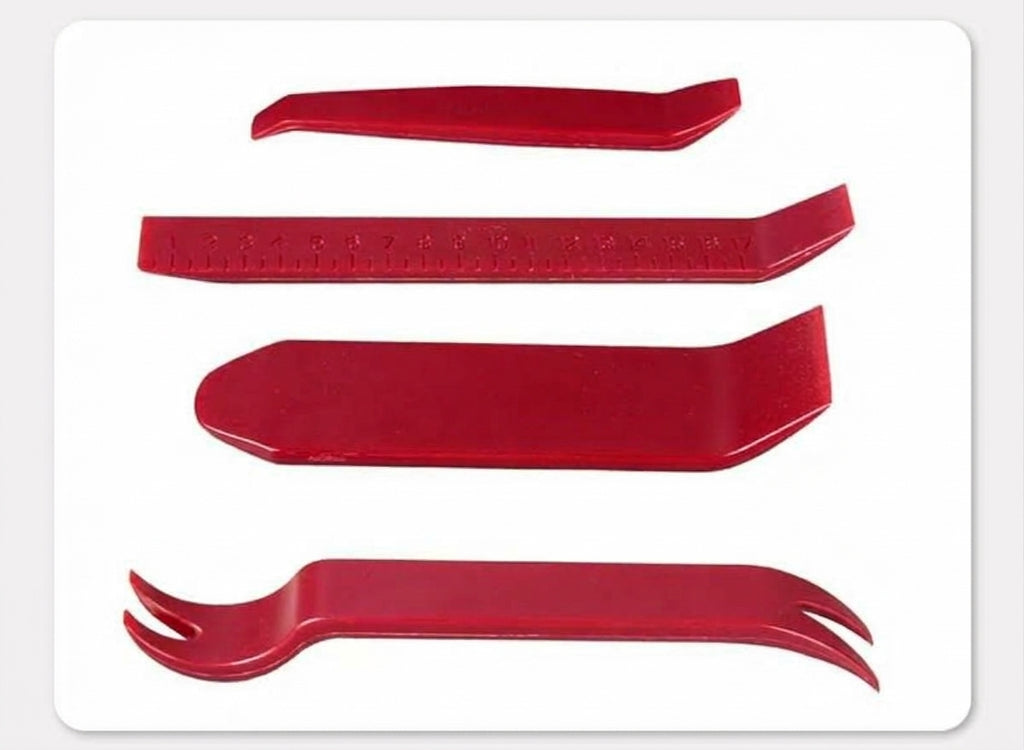 Car audio disassembly tools, plastic interior door panel pry plate, snap screwdriver, 5-piece set with glue buckle, 6-inch screwdriver