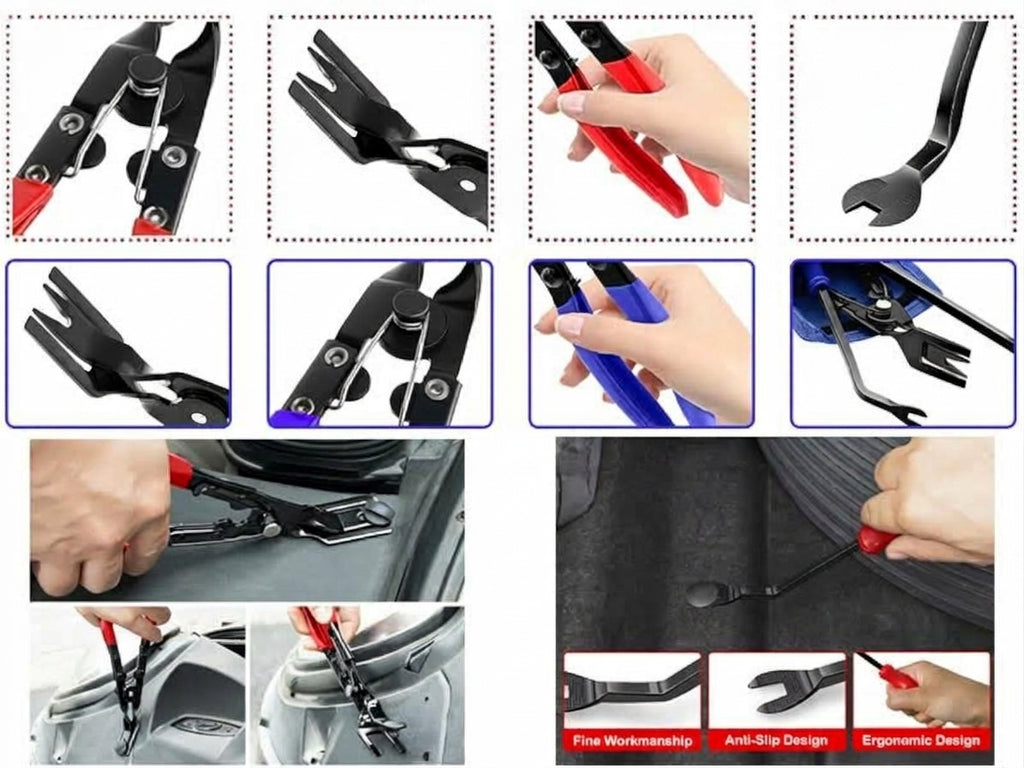 5 pieces, 6 pieces, 7-piece set, car panel car door audio system decoration modification tool, clip screwdriver, pliers, disassembly 3 pieces