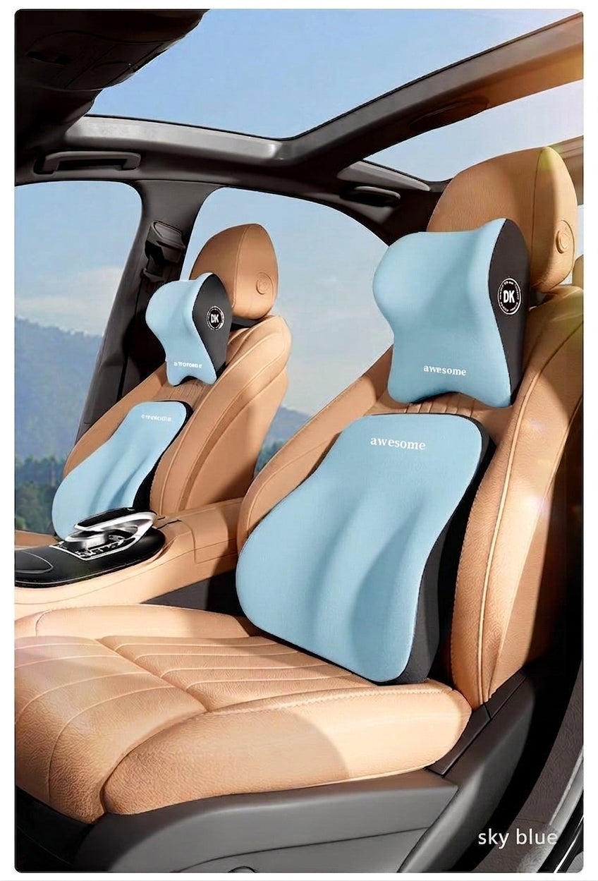 Car headrest, lumbar support, high-quality neck pillow, special pillow in the car, lumbar support, seat backrest, car supplies