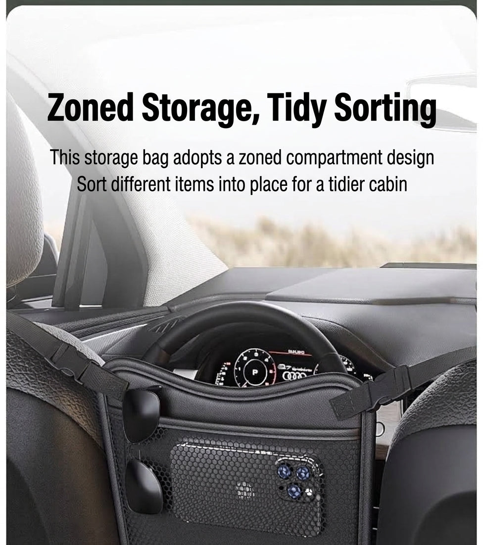 Car middle seat storage, car storage, hanging bag, multi-functional central control bag, car essential supplies in stock