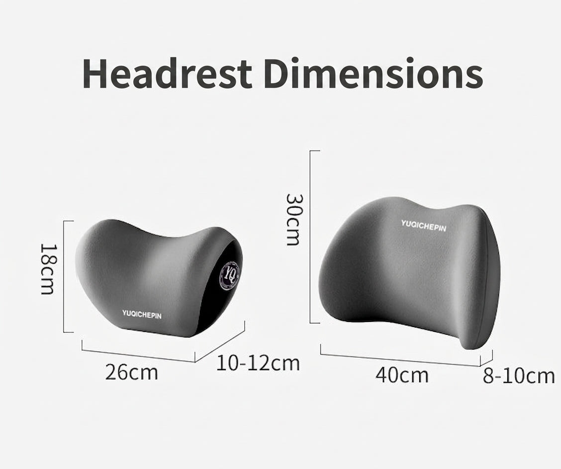 Car neck headrest lumbar rest removable and washable breathable driver's seat waist rest memory foam car artifact headrest in the car
