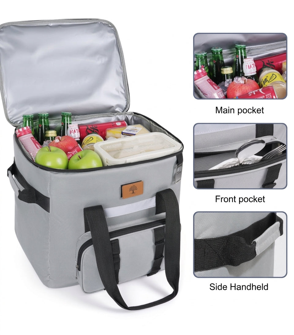 Insulated Picnic Cooler Bag - Multiple Colors