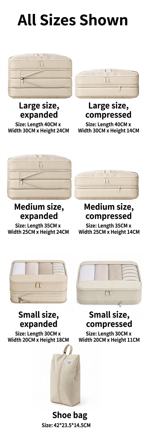 Travel Compression Storage Bag Set