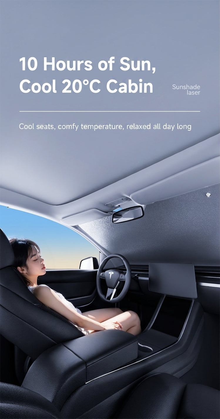 Car sunshade laser type sun protection and heat insulation summer sunshade car front windshield window sun gear