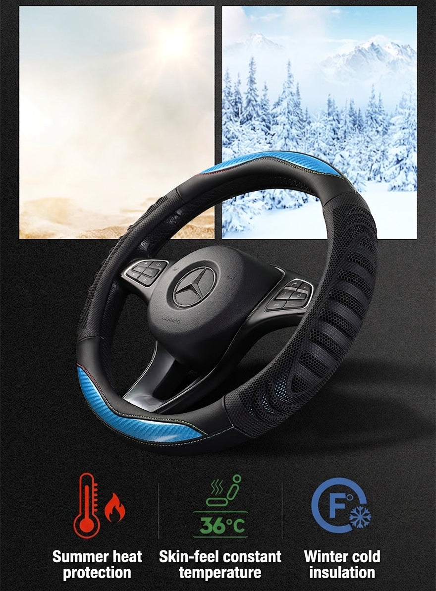 Four-season universal honeycomb sports handlebar covers, steering wheel covers, anti-slip modification covers, cross-border Douyin one-piece dropshipping