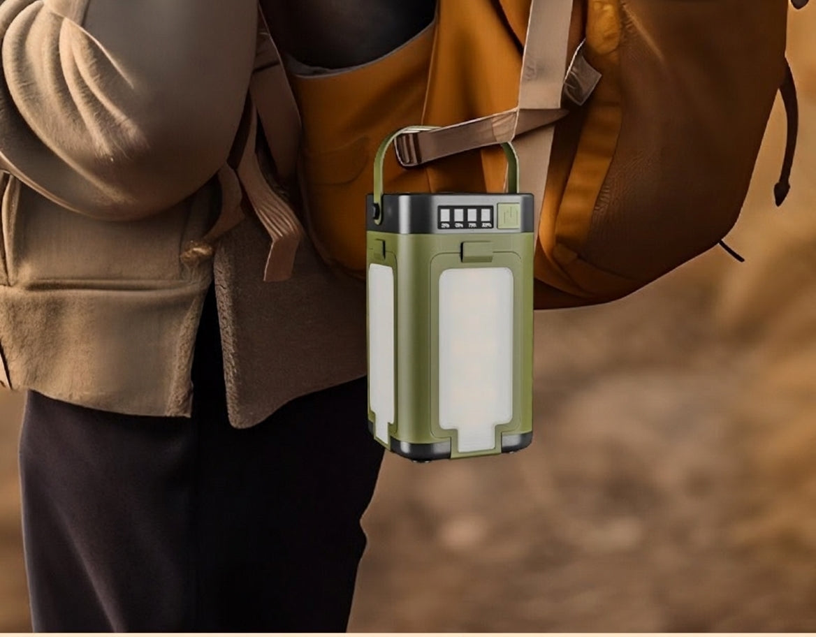 Solar Camping Light with Folding Design