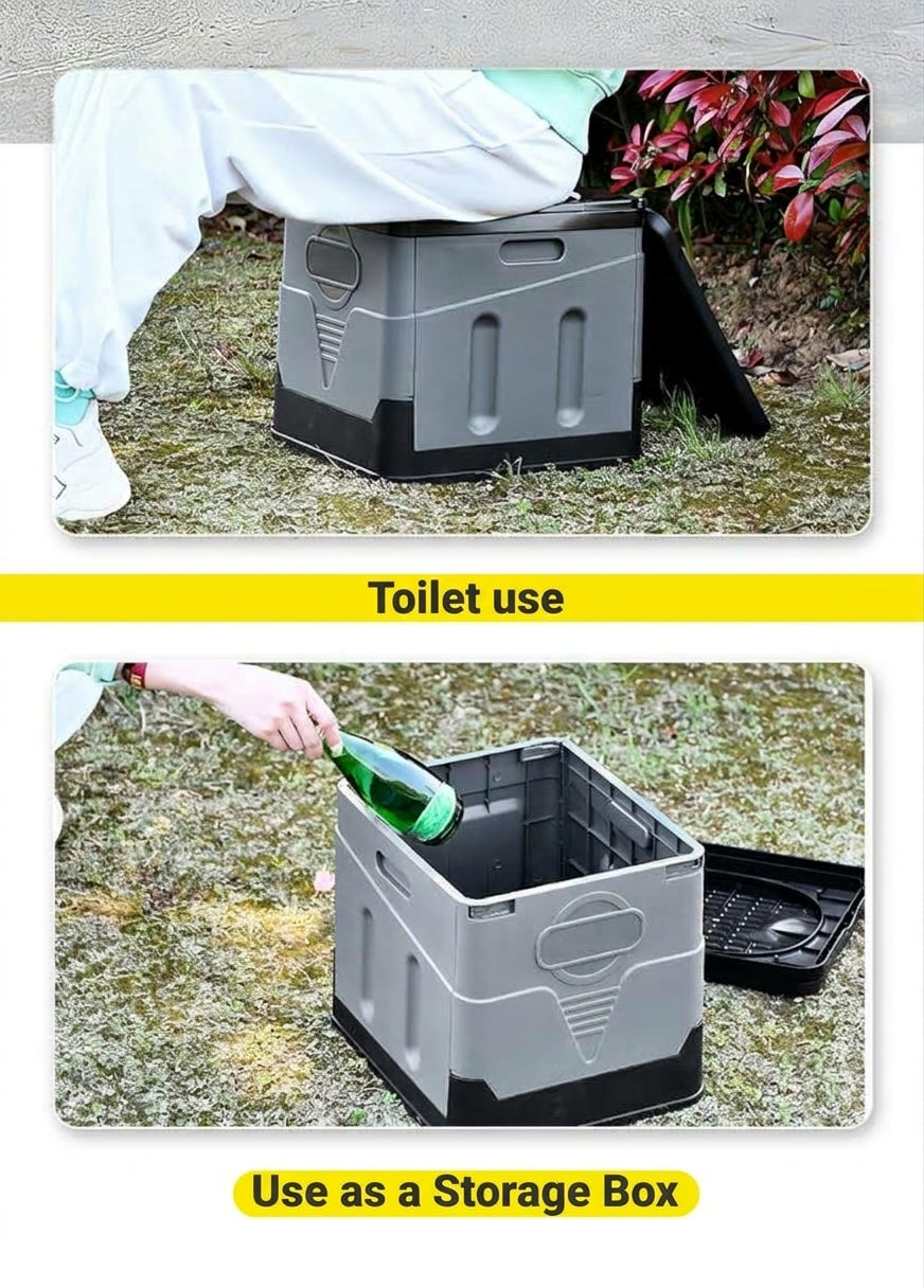 [In Stock Wholesale] Foldable Toilet, Foldable Portable Toilet, Outdoor Camping Van-mounted Toilet, Emergency Toilet