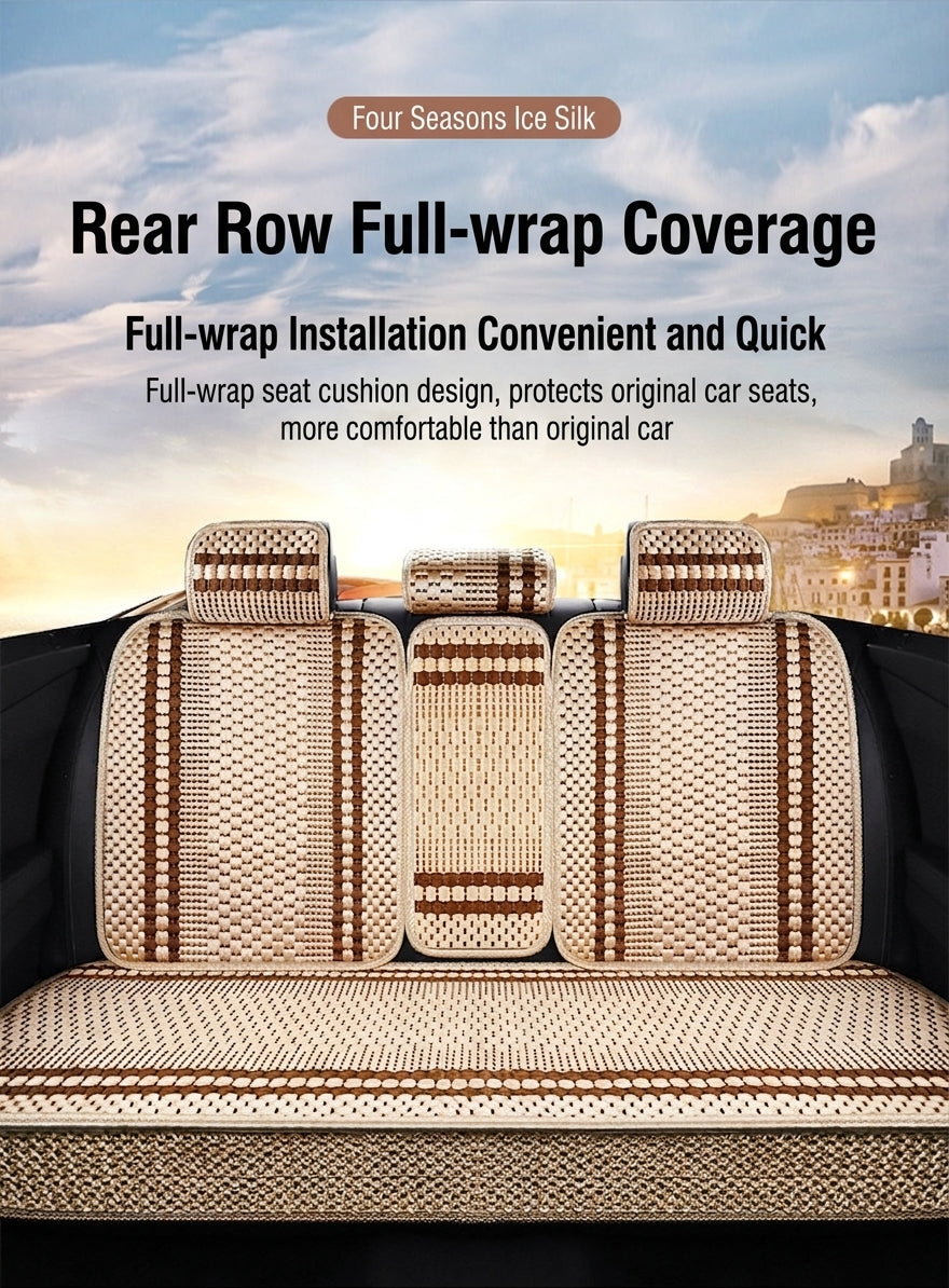 Car Cushion Four Seasons Universal Ice Silk Seat Cover Summer Cool Cushion Single Piece Car Single Pad Wholesale Factory Direct All-Inclusive