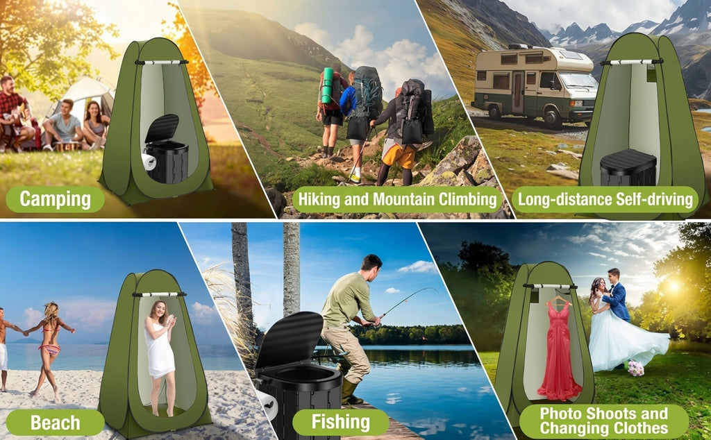Fishing, shower, bathing artifact, outdoor camping, fishing, changing clothes, simple and portable, portable portable toilet, warm tent, toilet