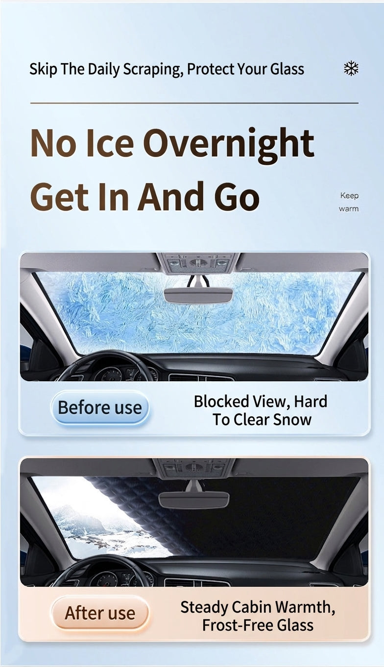 Car Windshield Snow Cover - Frost & Sun Protection