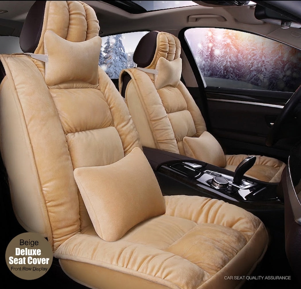 Winter short plush car seat cushion new winter car fleece seat cover universal down all-inclusive seat cushion wholesale