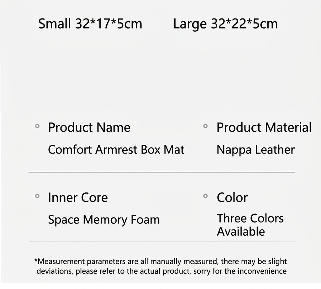 Manufacturer cross-border direct sales of dual-sided pocket-style car armrest box mats, universal hand and center height increasers