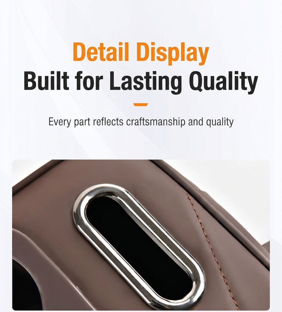 Multi-functional car armrest box water cup holder heightened central protective cover car tissue box supplies storage mat