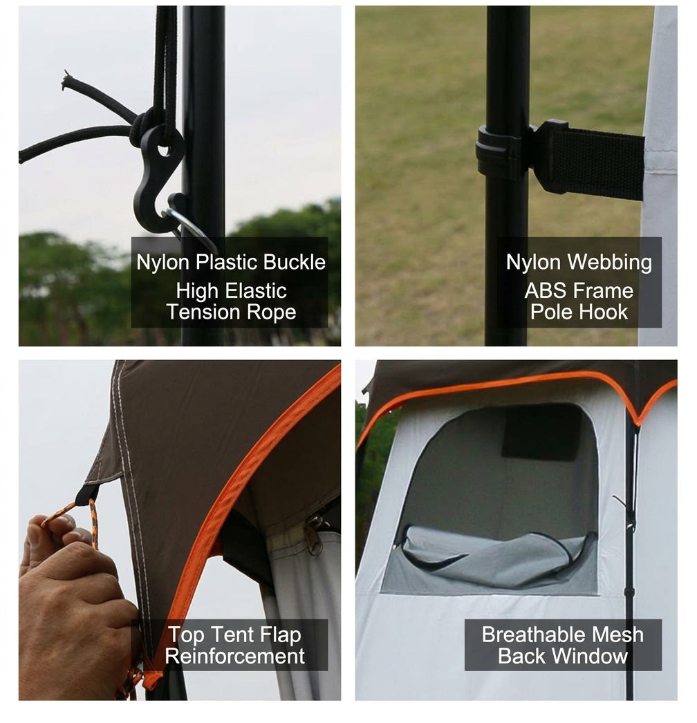 Enlarged and raised outdoor dressing, bathing, tents, camping, beach, fishing tent, model changing mobile toilet tent