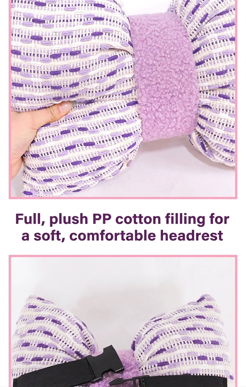 Car headrest neck support pillow for car cushions, car seat lumbar cushion set, for the driver's seat and for women's lumbar support