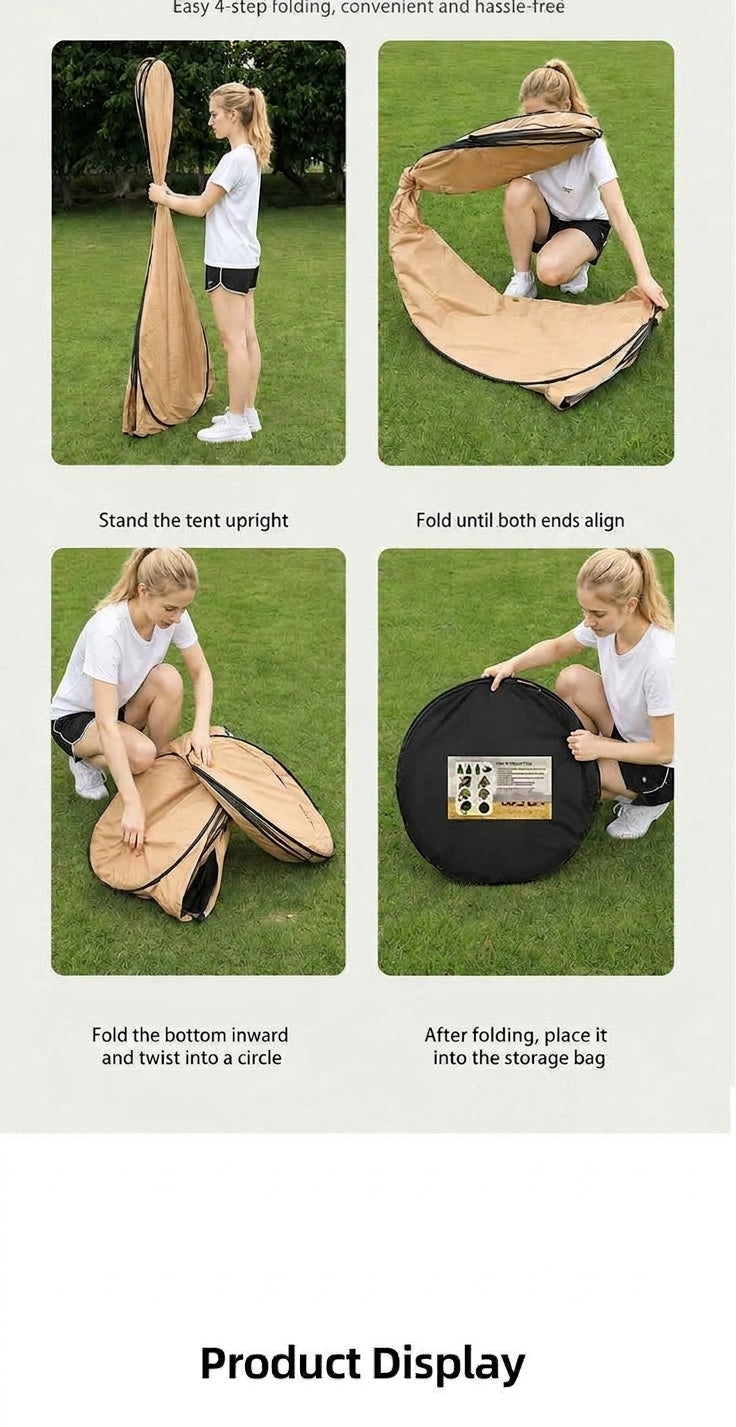 New outdoor bathing tent, black rubber waterproof portable toilet changing shower bathing camping changing cover tent