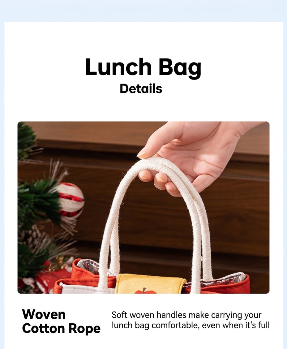 Lunch Box Bag, Large Capacity Handheld