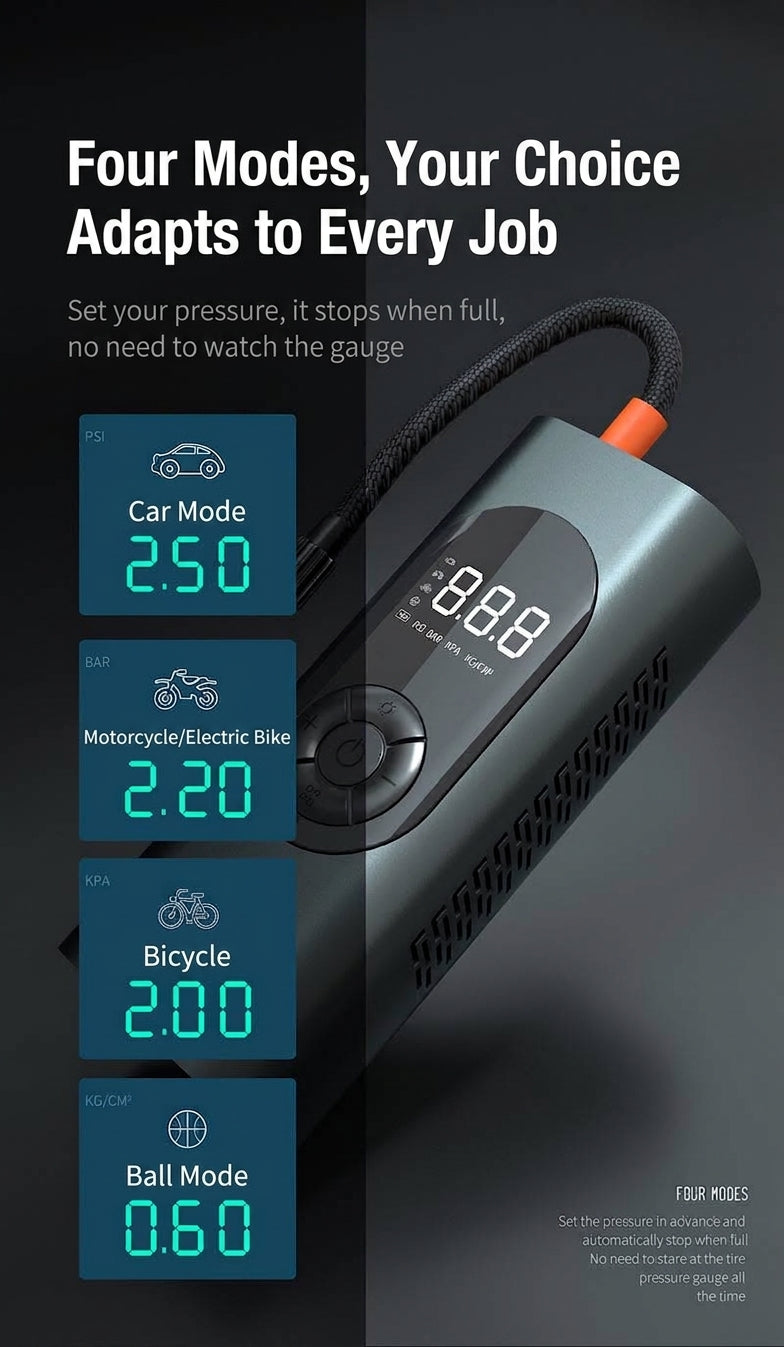 Cross-border Cordless Air Pump Portable Car Electric Pump High Power Tire 12v Car Inflator Pump
