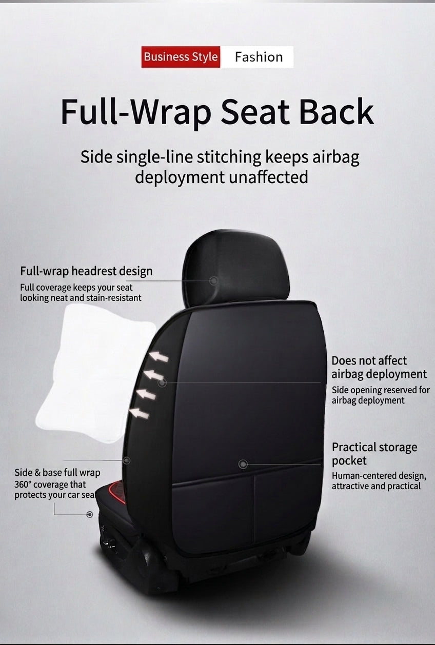 New all-season universal cartoon car seat cushion wholesale, premium feel, full leather, full coverage for small passenger car seat cushions