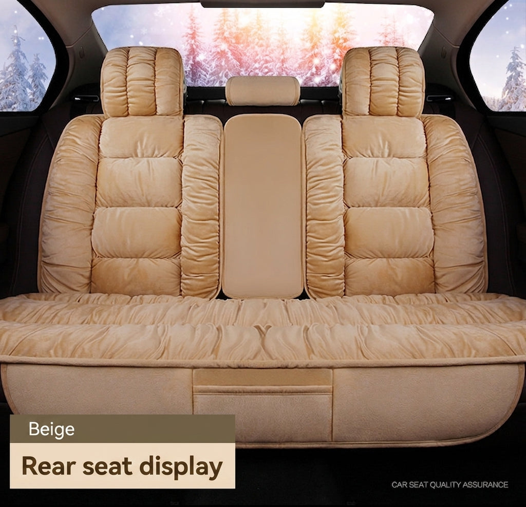 Winter short plush car seat cushion new winter car fleece seat cover universal down all-inclusive seat cushion wholesale
