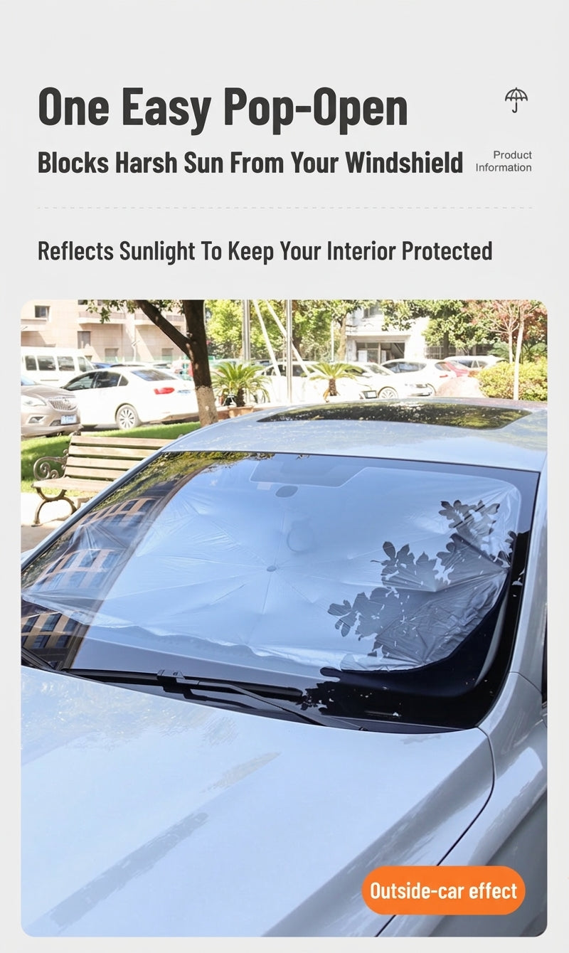 Car Windshield Sunshade Umbrella, UV Protection