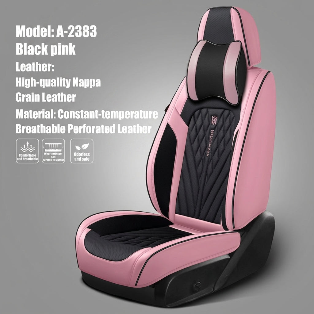 Car seat cushion Nappa leather breathable all-season universal seat cover, full-coverage high-end seat cushion car seat protective cover