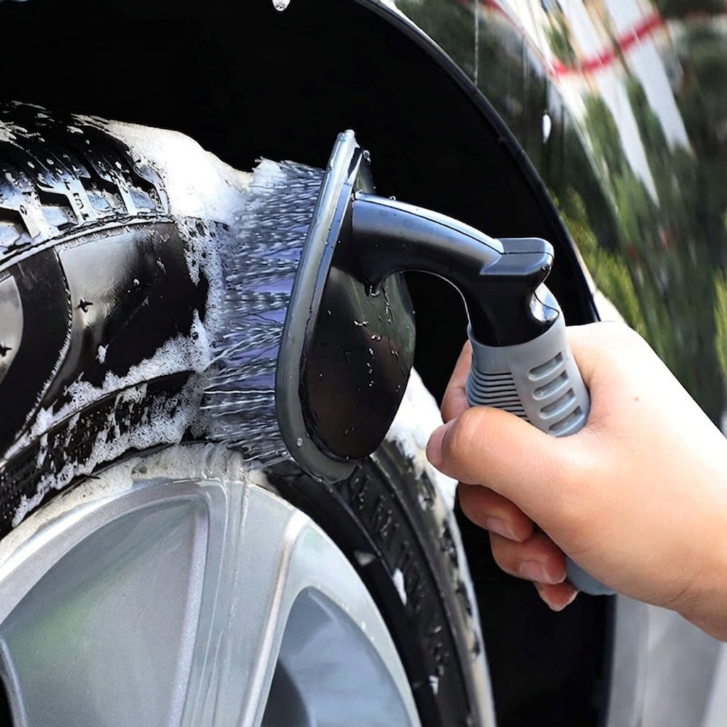 Amazon Hot-selling car wash set 9-piece set C car cleaning waterproof gloves tire crevice cleaning brush car wash