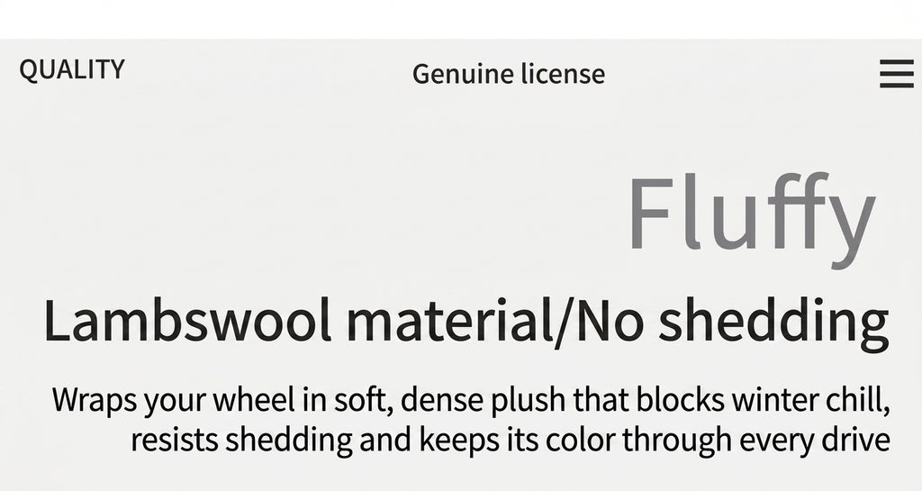 Winter plush steering wheel covers, 2024 new Monster non-slip warm all-season GM heated handlebar covers, women's version