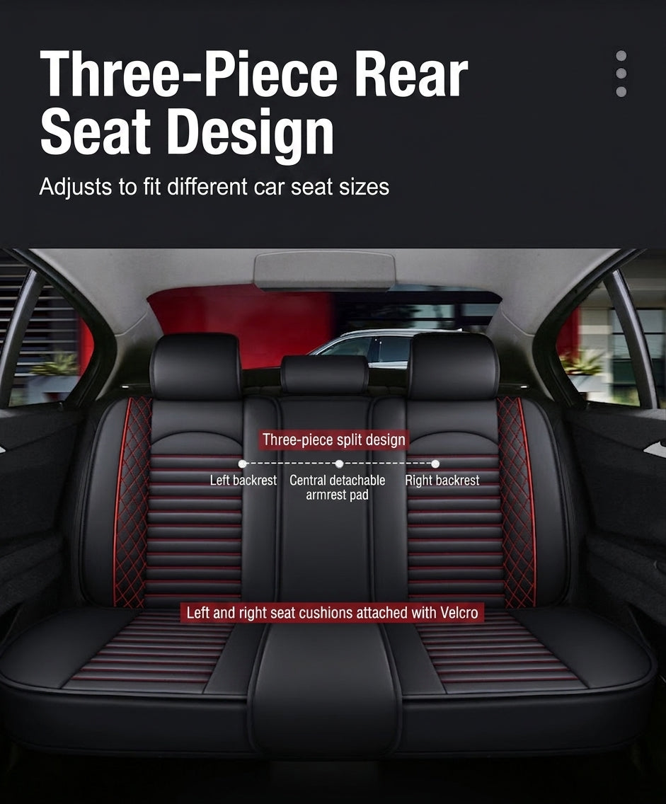 New all-season universal cartoon car seat cushion wholesale, premium feel, full leather, full coverage for small passenger car seat cushions