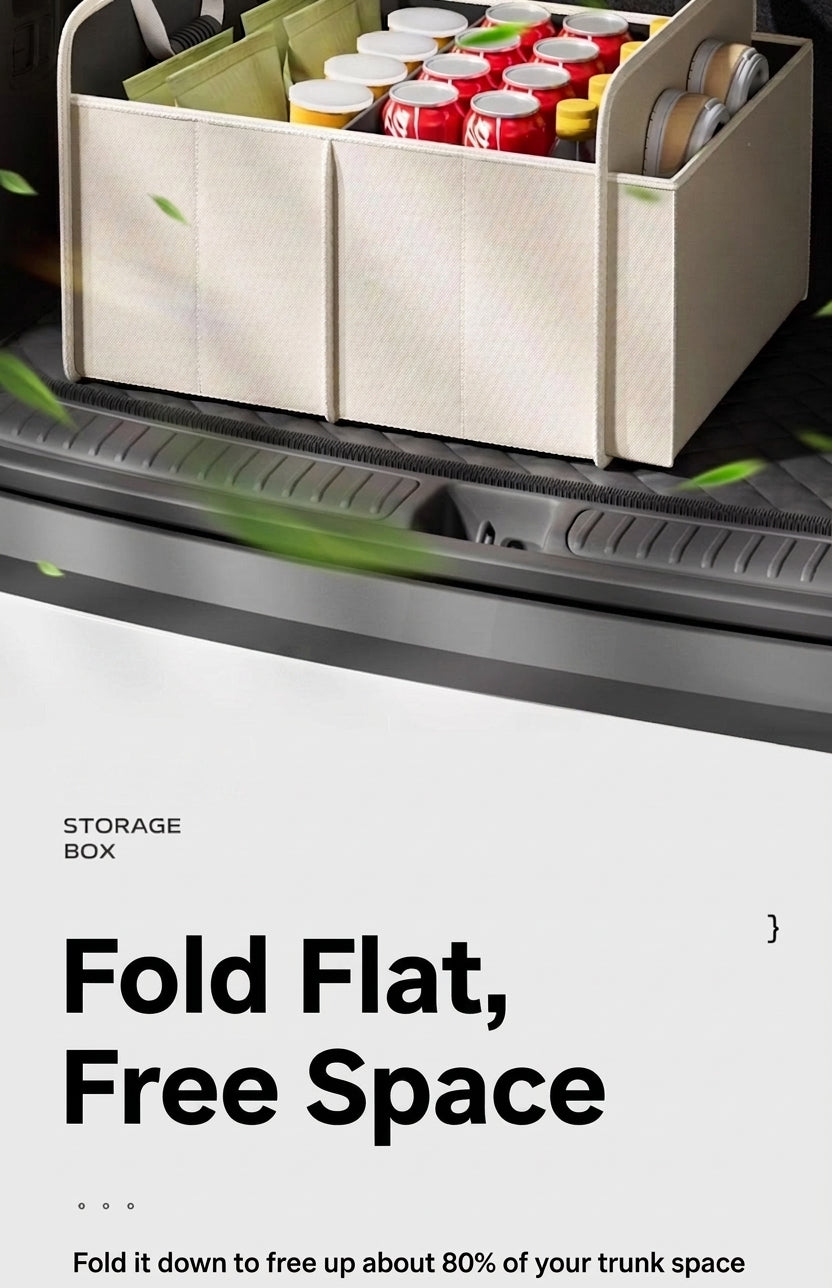 Car trunk storage box, cross-border trunk folding multifunctional Amazon bestseller, self-driving touring in-car storage box