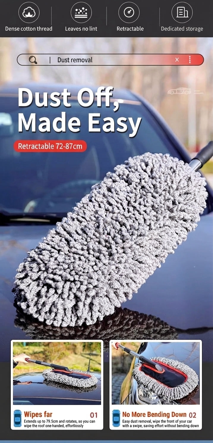 Zhongheng car wash mop car dust duster brush sweeps dust with car wash mop and snow removal tools to wipe cars