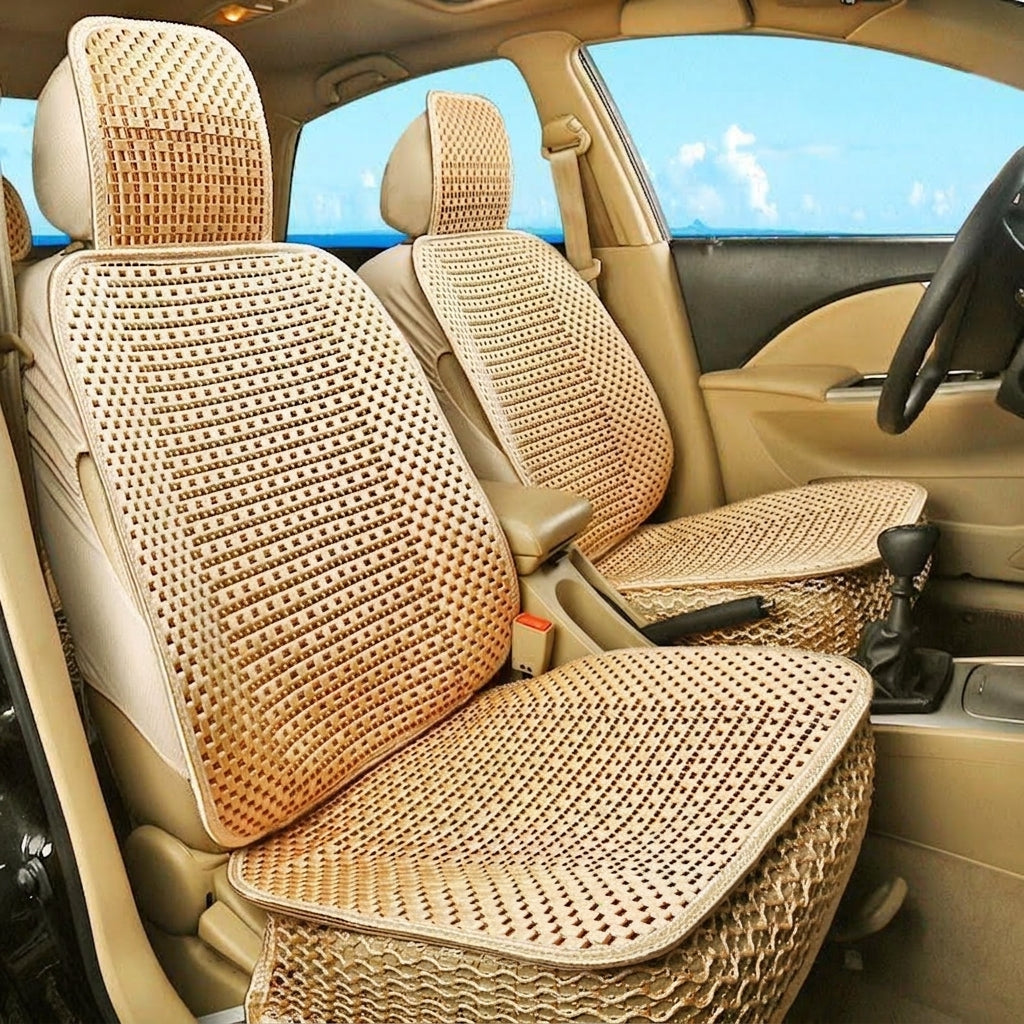Summer Ice Silk car seat cushion, all-season universal breathable, summer-specific all-encompassing car seat cover, single-seat, five-seater, cross-border design