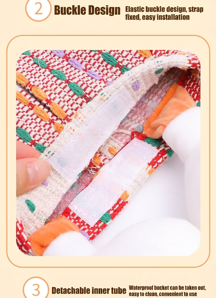 Car tissue box, cute plush toy hand, foot car, in-car tissue hanging bag, high-end practical car armrest box tissue box